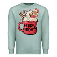 Seafoam merry and bright Premium Sweatshirt - MaliasSmallBusiness