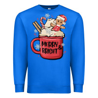 True Royal merry and bright Premium Sweatshirt - MaliasSmallBusiness