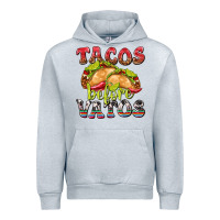 Heather Grey Tacos Before Vatos Urban Hoodie - texasbilliewilder