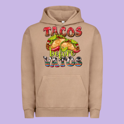 Tacos Before Vatos Urban Hoodie Designed By Texasbilliewilder
