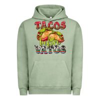 Pigment Oil Green Tacos Before Vatos Urban Hoodie - texasbilliewilder