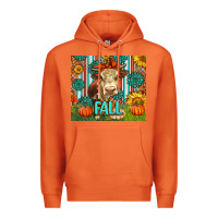 Carrot Western Fall Cow Premium Hoodie - LillyAllenDesigns