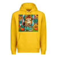 Lemon Western Fall Cow Premium Hoodie - LillyAllenDesigns