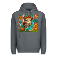 Rock Western Fall Cow Premium Hoodie - LillyAllenDesigns