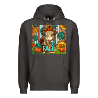 Smoke Western Fall Cow Premium Hoodie - LillyAllenDesigns