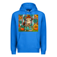 True Royal Western Fall Cow Premium Hoodie - LillyAllenDesigns