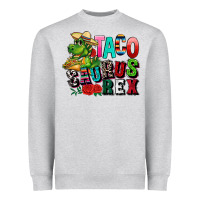 Heather Grey taco saurus rex Heavyweight Sweatshirt - CTS Tumbler Store
