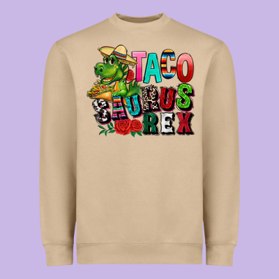 Taco Saurus Rex Heavyweight Sweatshirt Designed By Cts Tumbler Store