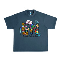 Midnight Navy lpn licensed practial nurse Urban Heavy Tee - CowhideDigitalArt