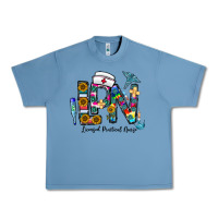 Pebble Blue lpn licensed practial nurse Urban Heavy Tee - CowhideDigitalArt