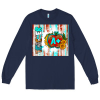 Navy teacher a+ tumbler Long Sleeve Tee - BundleAndBundleShop
