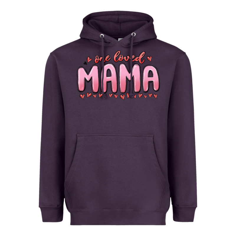 One Loved Mama Heavyweight Hoodie by MaliasSmallBusiness | Teevron