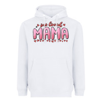 White one loved mama Heavyweight Hoodie - MaliasSmallBusiness