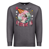 Charcoal Heather festive af Premium Sweatshirt - MaliasSmallBusiness