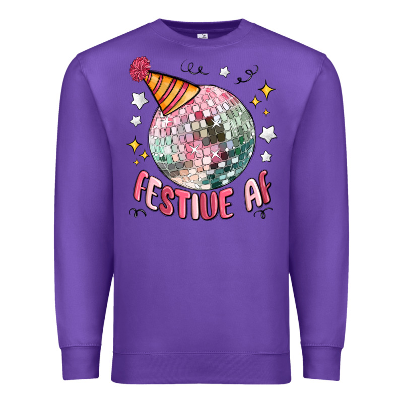 Festive Af Premium Sweatshirt by MaliasSmallBusiness | Teevron