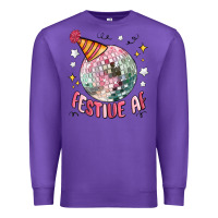 Purple festive af Premium Sweatshirt - MaliasSmallBusiness