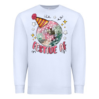 White festive af Premium Sweatshirt - MaliasSmallBusiness