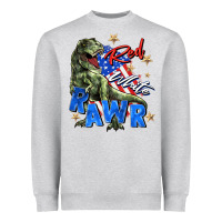 Red White Rawr Heavyweight Sweatshirt | Teevron
