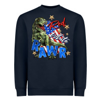 Navy red white rawr Heavyweight Sweatshirt - Zillion Design Studio