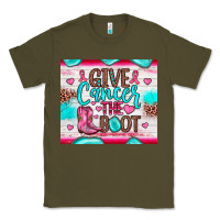 Army Green give cancer the boot Classic Tee - JahusDesignShop