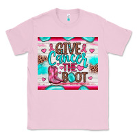 Bubblegum Pink give cancer the boot Classic Tee - JahusDesignShop