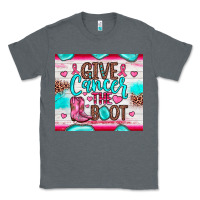 Charcoal Heather give cancer the boot Classic Tee - JahusDesignShop