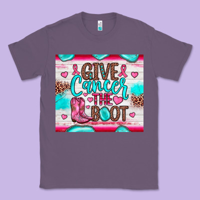 Give Cancer The Boot Classic Tee Designed By Jahusdesignshop