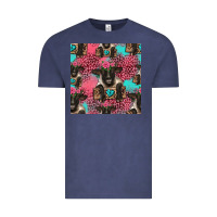 Vintage Denim black sheep seamless pattern Vintage Tee - HRA Design Shop