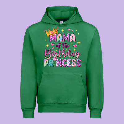Mama Of The Birthday Princess Urban Hoodie Designed By Nancycooperartshop