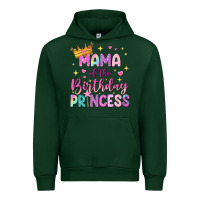Forest Green mama of the birthday princess Urban Hoodie - NancyCooperArtShop