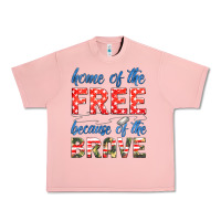 Salmon home of the free because of the brave Urban Heavy Tee - HRA Design Shop