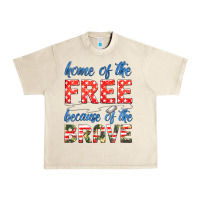 Sandshell home of the free because of the brave Urban Heavy Tee - HRA Design Shop