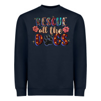 Navy rescue all the dogs Heavyweight Sweatshirt - Zillion Design Studio