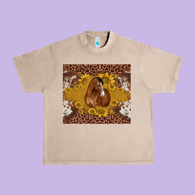 Horse Urban Heavy Tee Designed By Barkaloodesign
