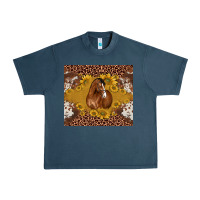 Midnight Navy horse Urban Heavy Tee - BarkalooDesign