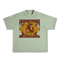 Oil Green horse Urban Heavy Tee - BarkalooDesign