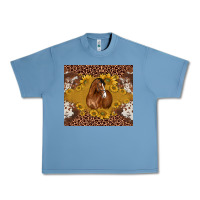 Pebble Blue horse Urban Heavy Tee - BarkalooDesign