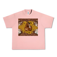 Salmon horse Urban Heavy Tee - BarkalooDesign