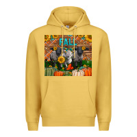 Antique Gold Fall Baby Lambs Premium Hoodie - LillyAllenDesigns