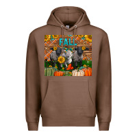 Chestnut Fall Baby Lambs Premium Hoodie - LillyAllenDesigns