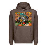 Coffee Fall Baby Lambs Premium Hoodie - LillyAllenDesigns