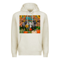 Oatmeal Heather Fall Baby Lambs Premium Hoodie - LillyAllenDesigns