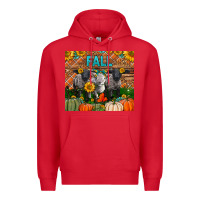 Red Fall Baby Lambs Premium Hoodie - LillyAllenDesigns