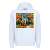 White Fall Baby Lambs Premium Hoodie - LillyAllenDesigns