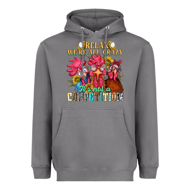 Relax Were All Crazy Its Not A Competition Nca Heavyweight Hoodie by NancyCooperArtShop | Teevron
