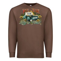 Chestnut i got a heart like a truck western sunflower Premium Sweatshirt - NancyCooperArtShop