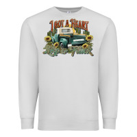 Dove Grey i got a heart like a truck western sunflower Premium Sweatshirt - NancyCooperArtShop