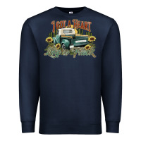 Navy i got a heart like a truck western sunflower Premium Sweatshirt - NancyCooperArtShop