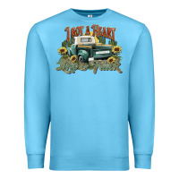 Ocean Blue i got a heart like a truck western sunflower Premium Sweatshirt - NancyCooperArtShop