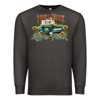 Smoke i got a heart like a truck western sunflower Premium Sweatshirt - NancyCooperArtShop